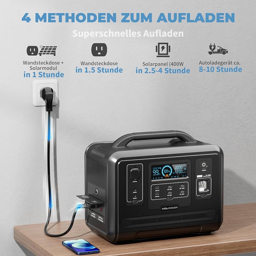 VDL HS-1200 ポータブル電源 1200W/960wh 24年7月購入 VDL HS-1200 ポータブル電源 1200W/960wh 24年7月購入 Amazon